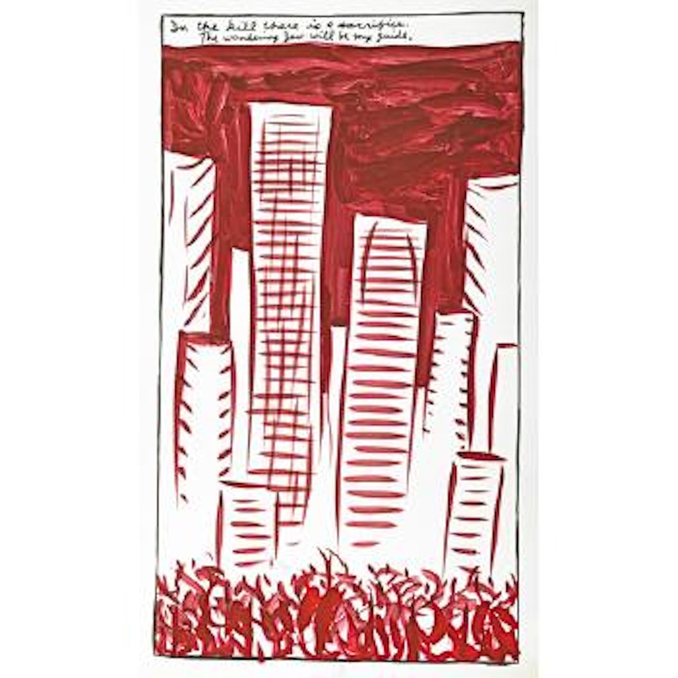 Untitled (In the kill there is a sacrifice) by Raymond Pettibon