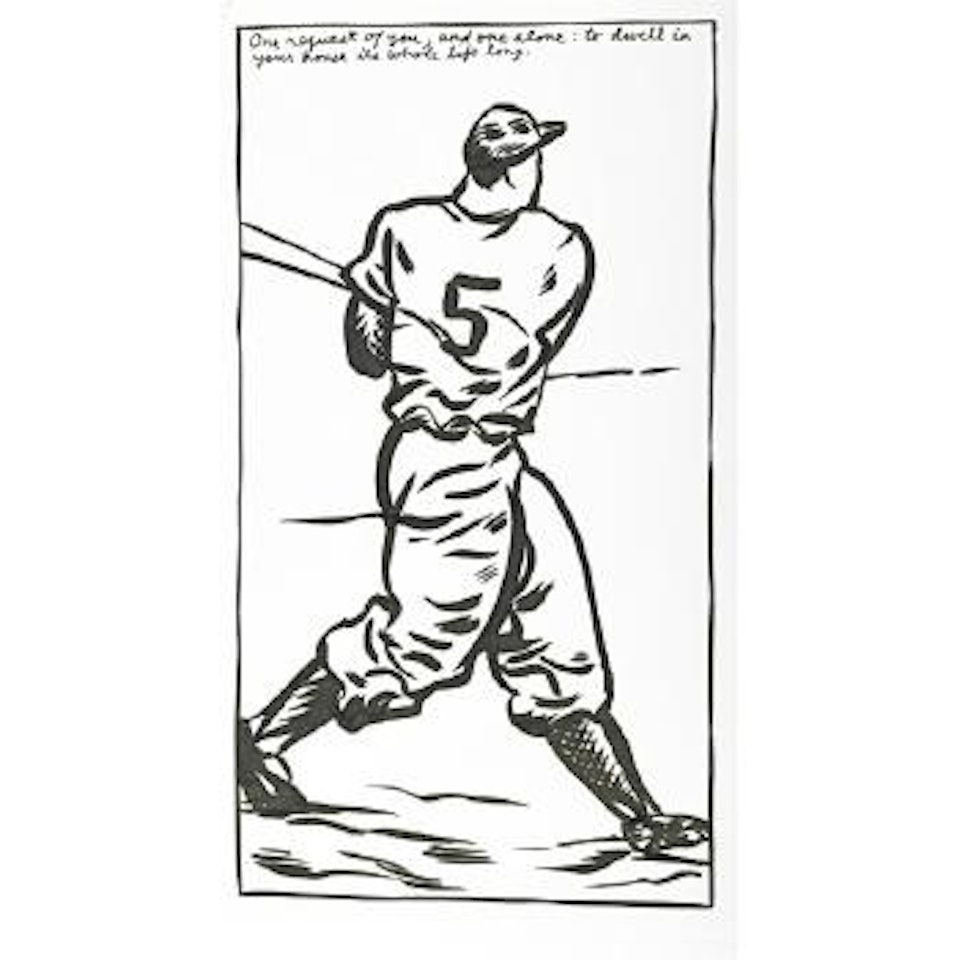Untitled (One request of you, and one alone) by Raymond Pettibon
