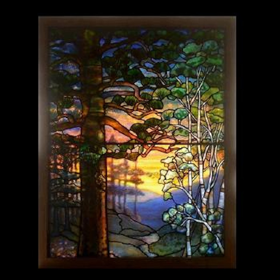Landscape window by Tiffany Studios