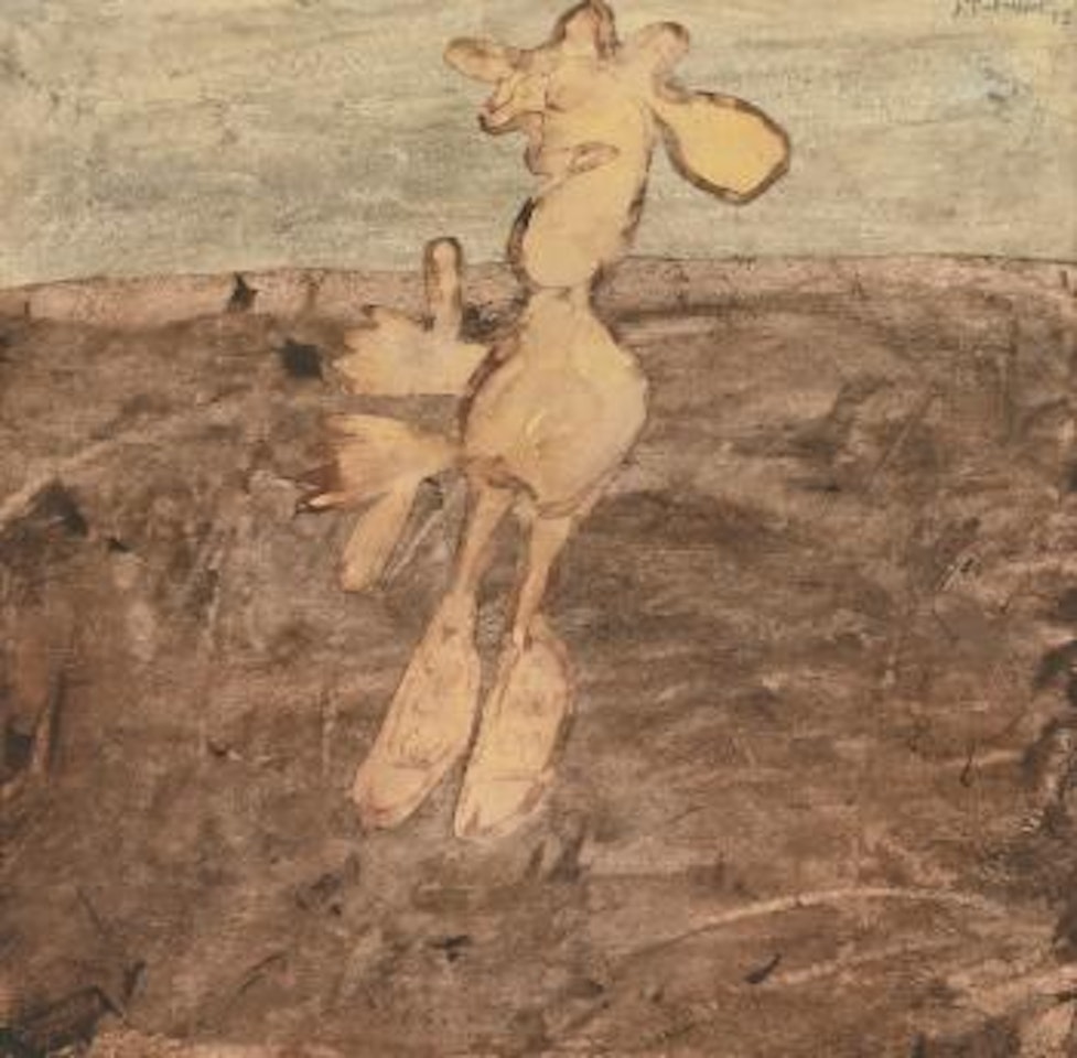 Personnage a Grandes Mains CoiffÃ© D'un Chapeau by Jean Dubuffet