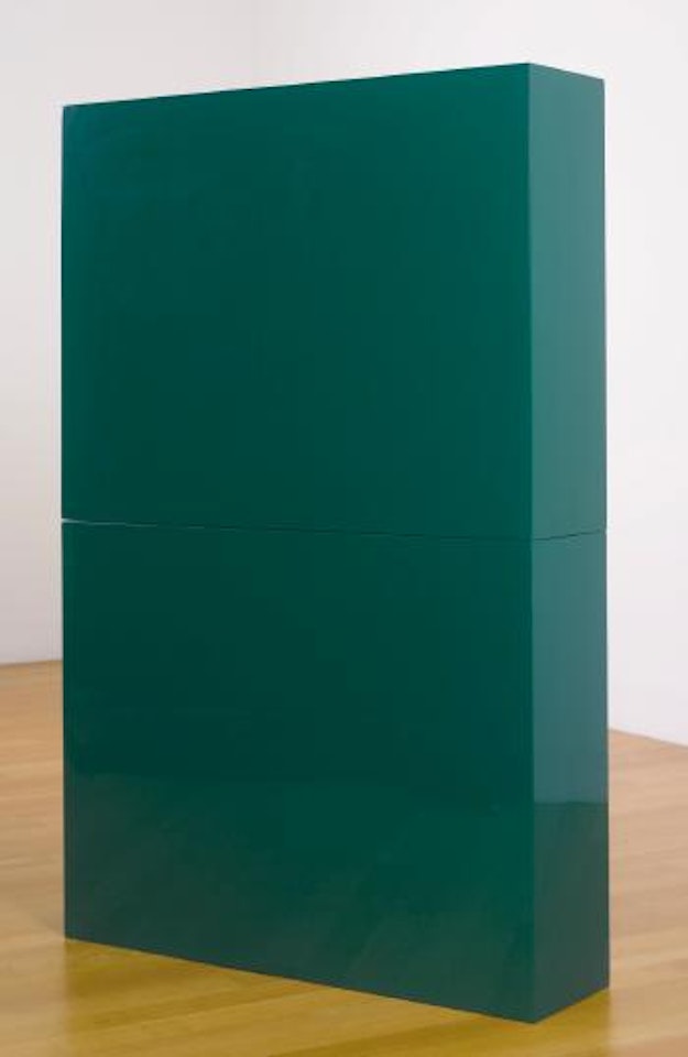 Green Slab In Two Parts by John Mccracken