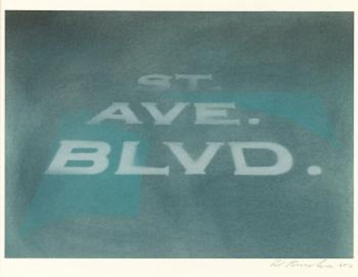 St. Ave. Blvd. #2 by Ed Ruscha