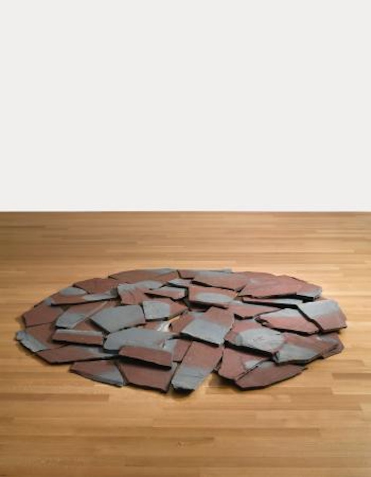 Red-blue Slate Circle by Richard Long