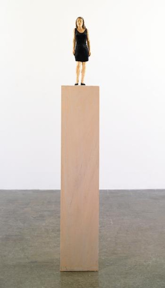 Woman In Little Black Dress by Stephan Balkenhol