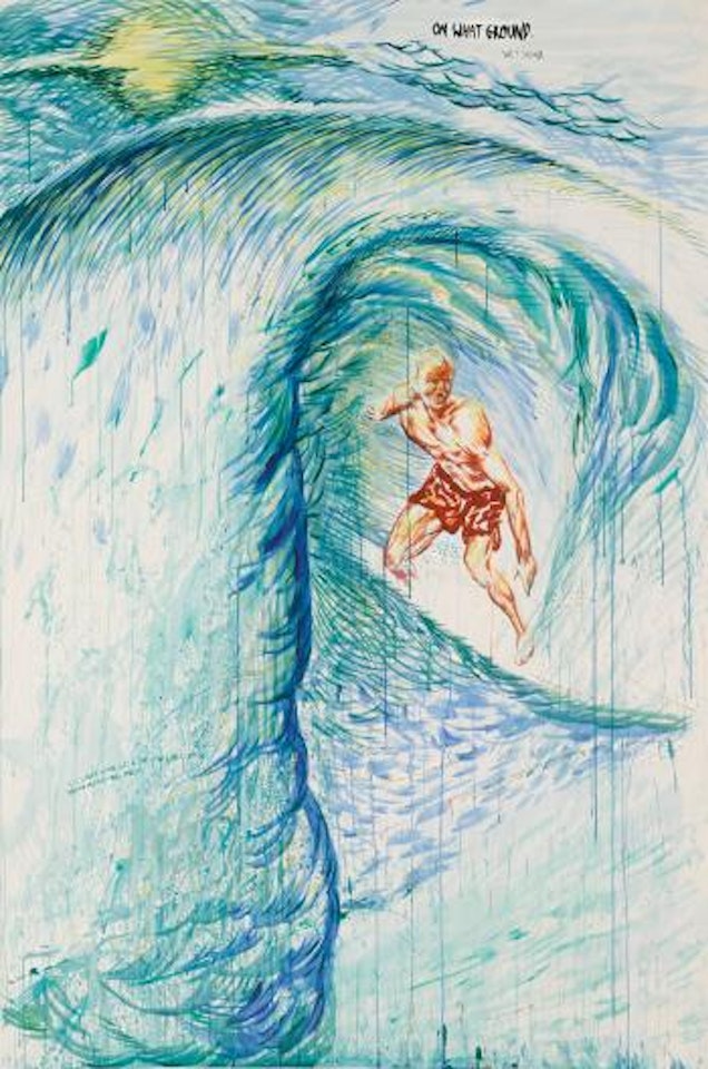 Untitled (On What Ground) by Raymond Pettibon