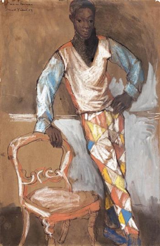 Omu as harlequin by Donald Stuart Leslie Friend