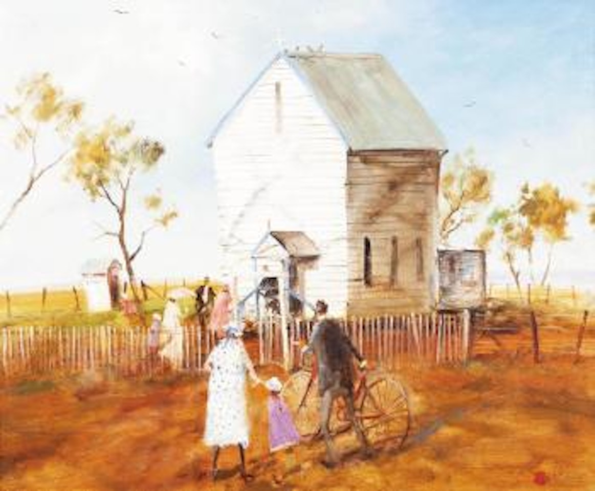 The First of the Flock, Church in the Lockyer Valley, QLD by Hugh Sawrey