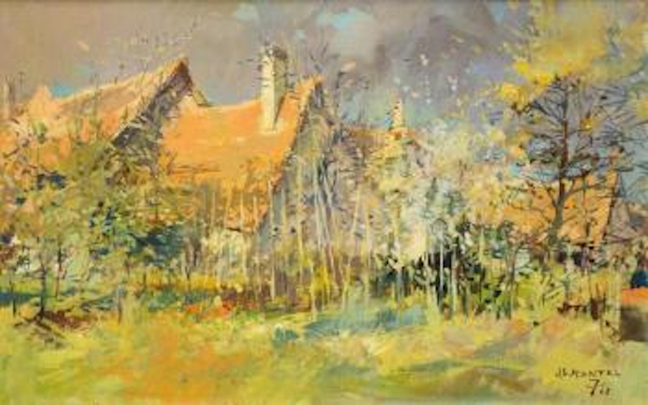 Paysage by Jean Gaston Mantel