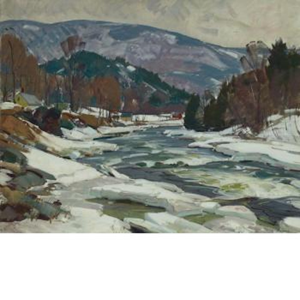 Winter River by Aldro Thompson Hibbard