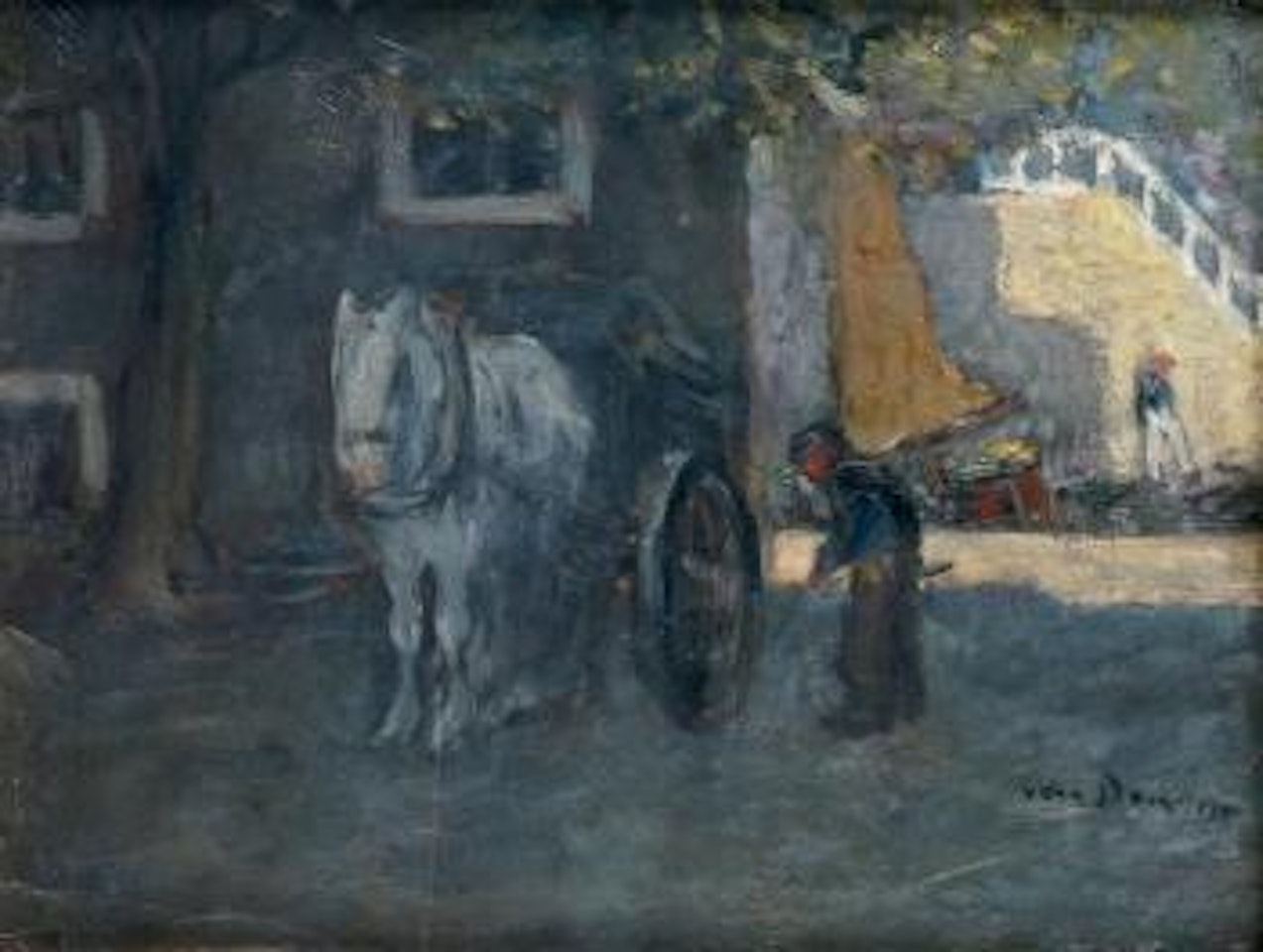 Cheval et charretier by Kees van Dongen