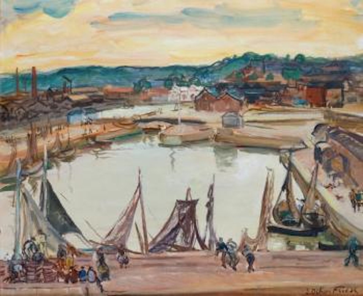 Le port de Honfleur by Othon Friesz