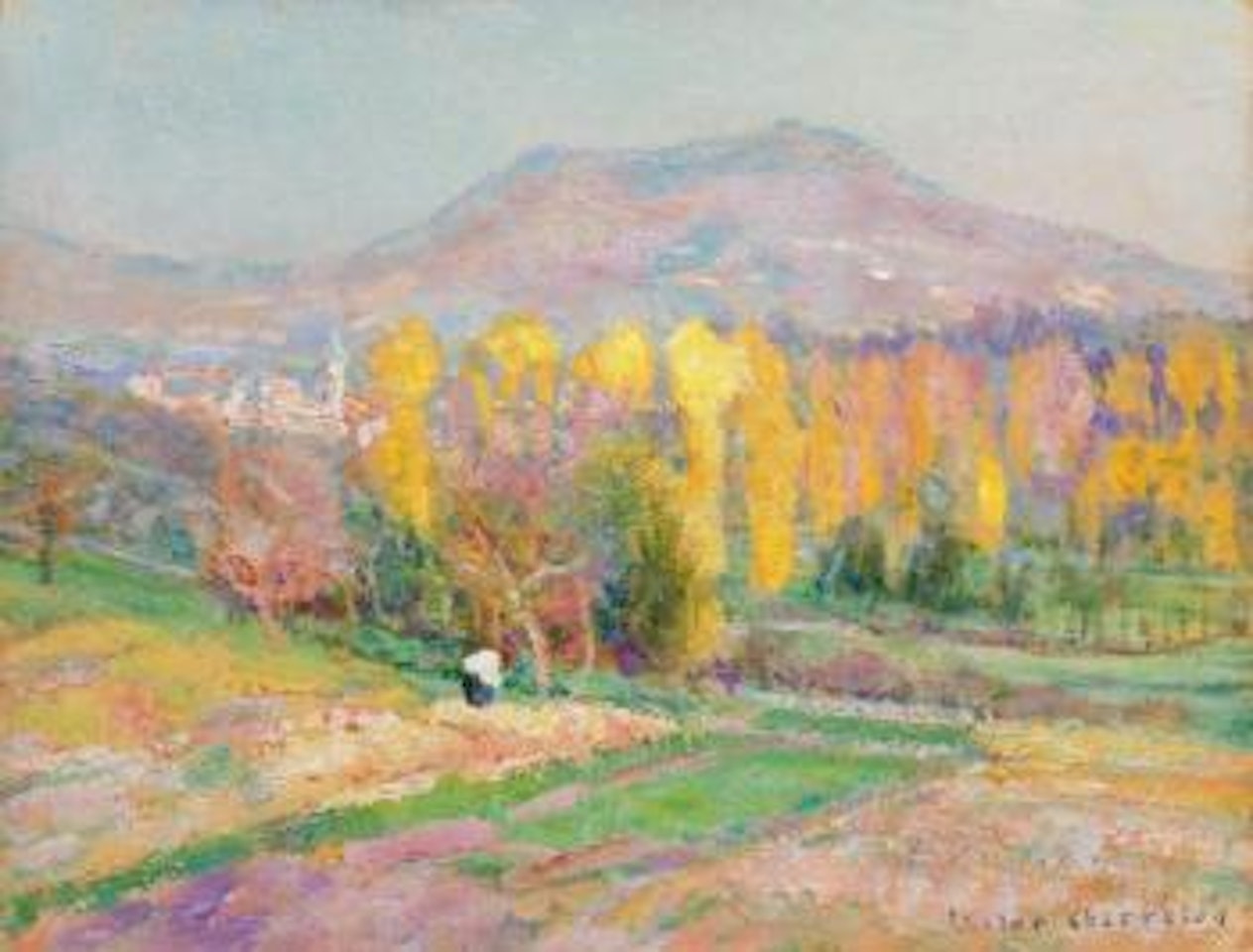 Le Puy Saint-Romain en Auvergne by Victor Charreton