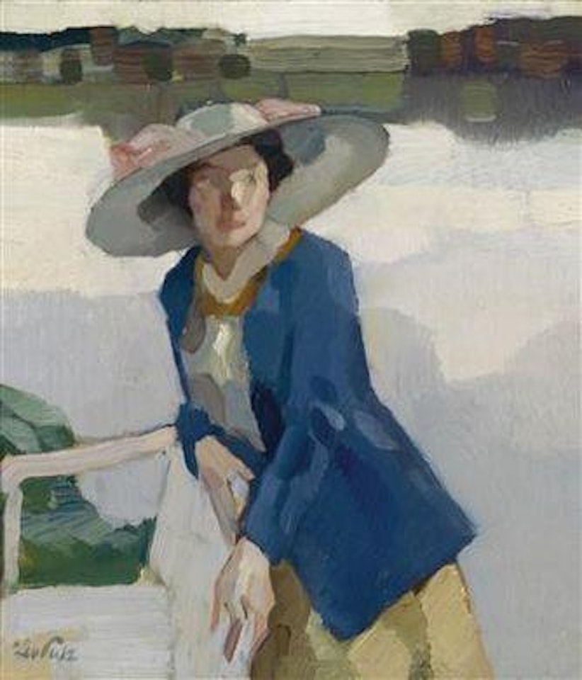 Frieda am Langenbürgner See by Leo Putz