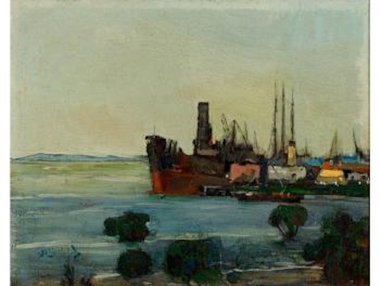 Docked Ships, Durban Harbour by Pieter Wenning