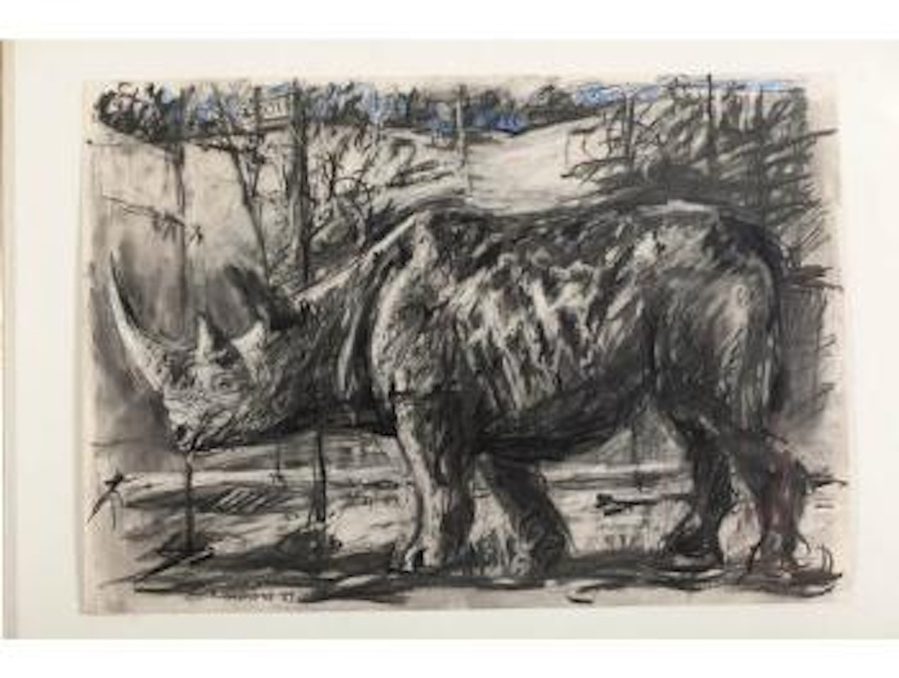 Rhino by William Kentridge
