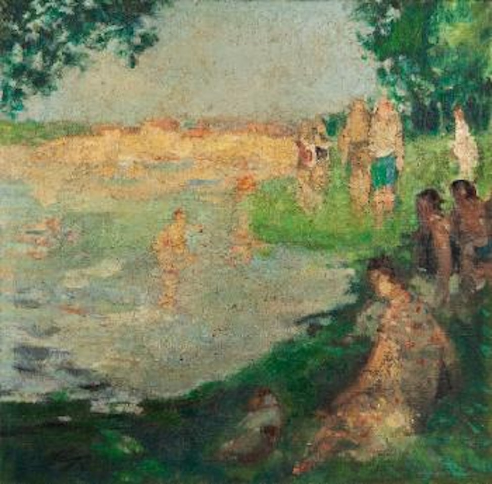 Scène de baignade by Pierre Eugène Montezin