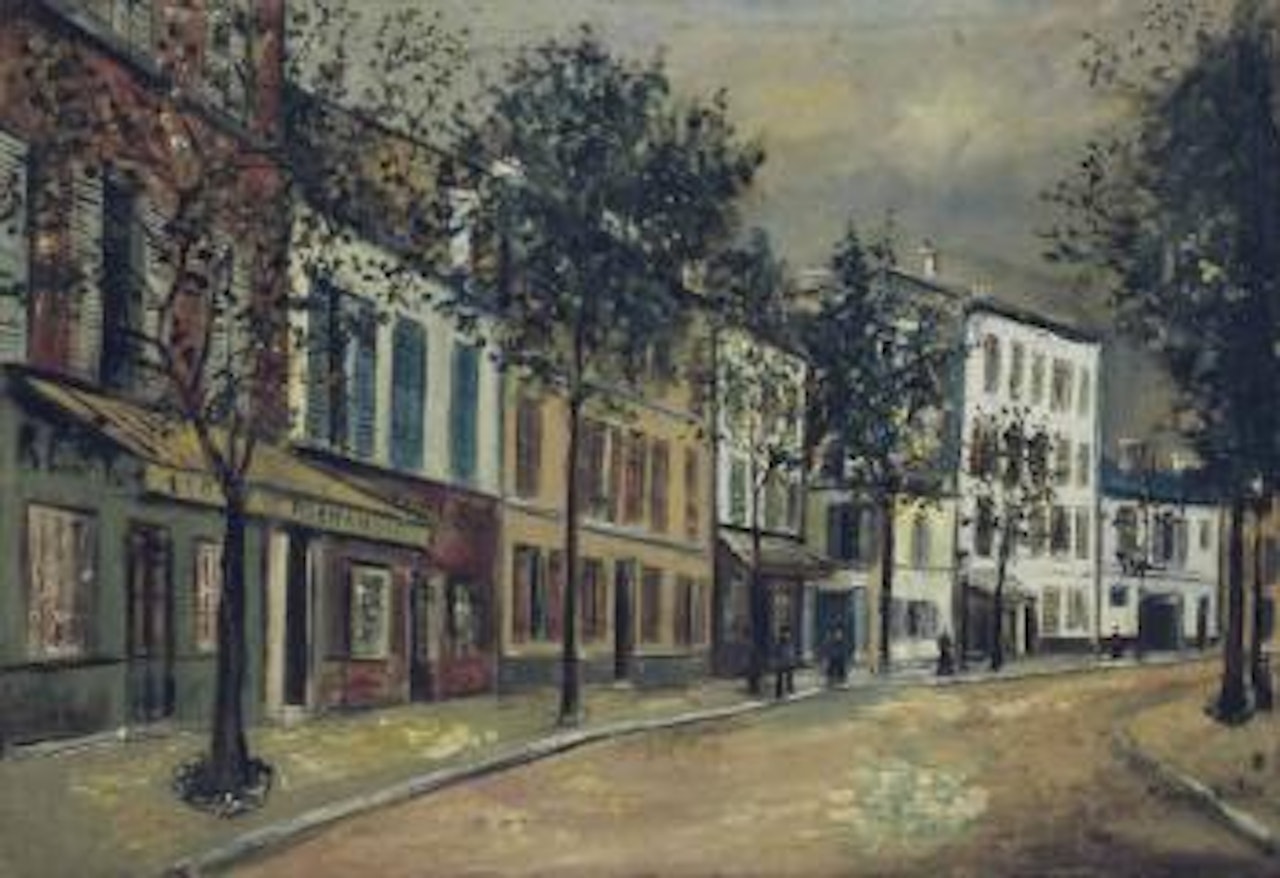 Rue des Lilas à Paris by Maurice Utrillo
