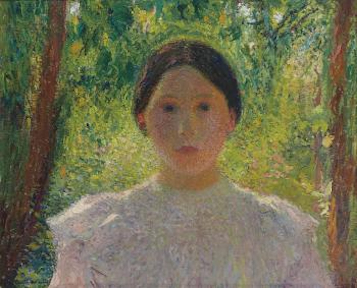 Jeune fille à contre-jour, un été dans le parc de Marquayrol by Henri Jean Guillaume Martin