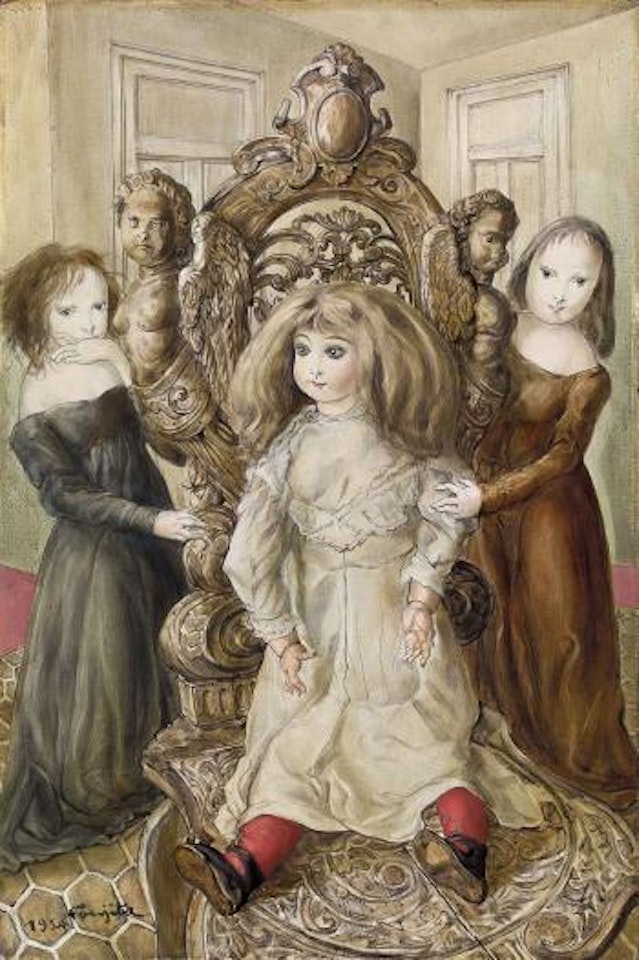 Doll and Girls by Leonard Tsuguharu Foujita