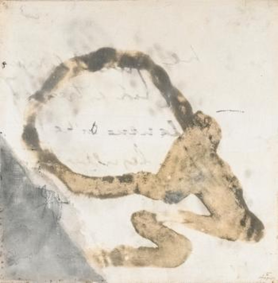 Escriptura Al Revés by Antoni Tapies