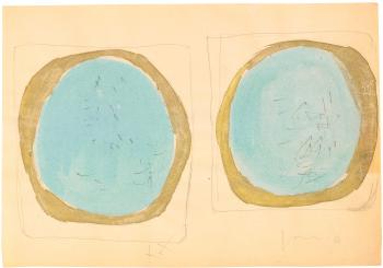 Concetto Spaziale (Due Studi) by Lucio Fontana