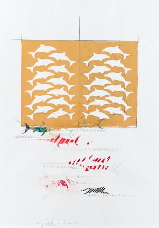 Senza Titolo (Fanno Cinque, Così Ovvio Come Le Dita Della Mano...) by Alighiero Boetti