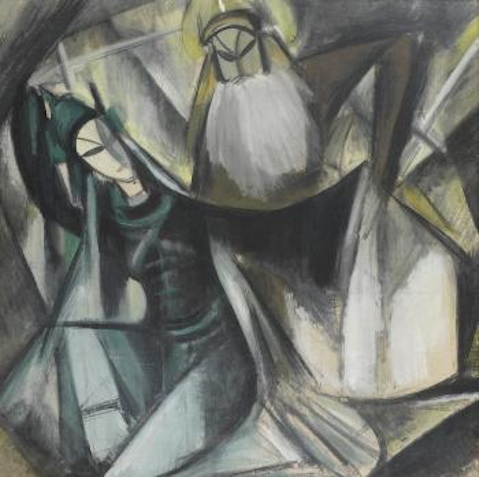 Opera scene by Lin Fengmian