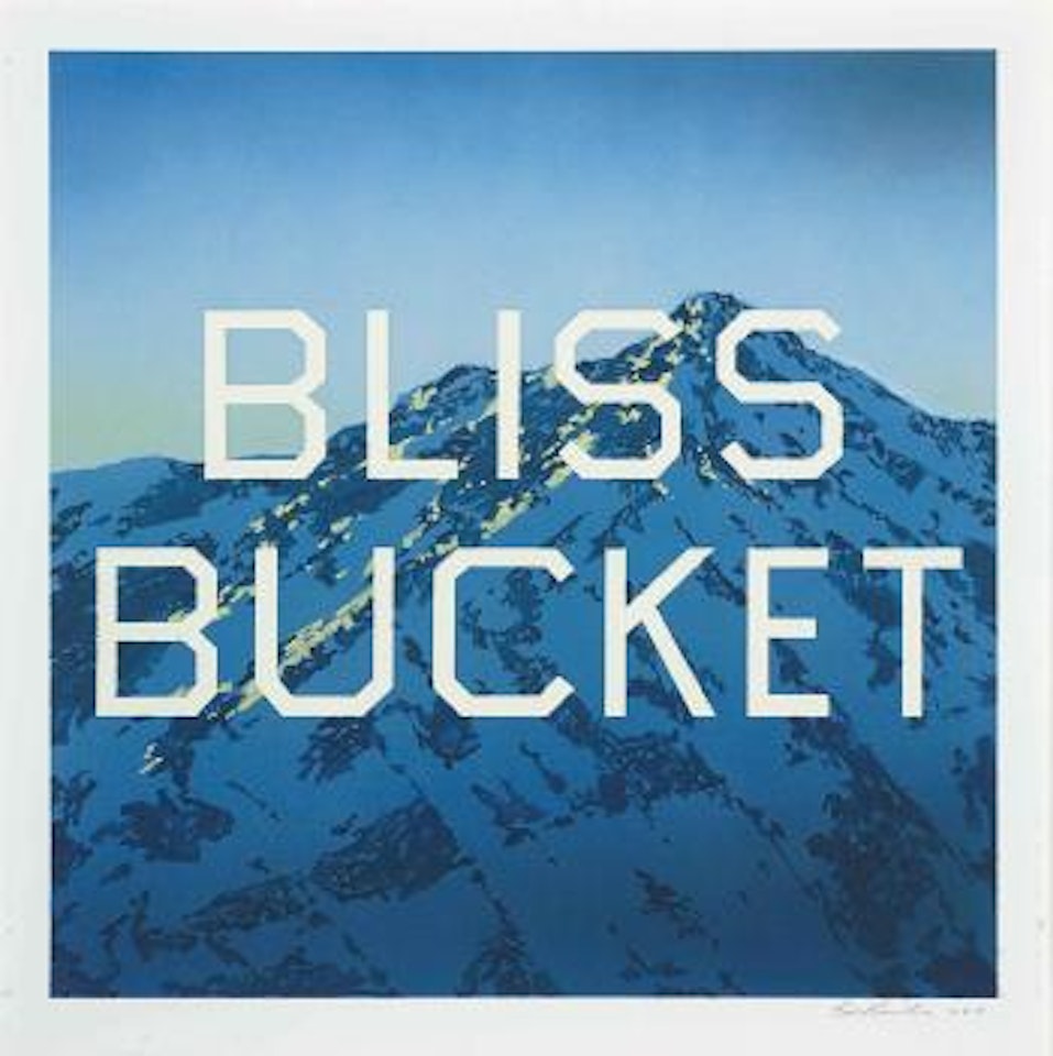 Bliss Bucket by Ed Ruscha