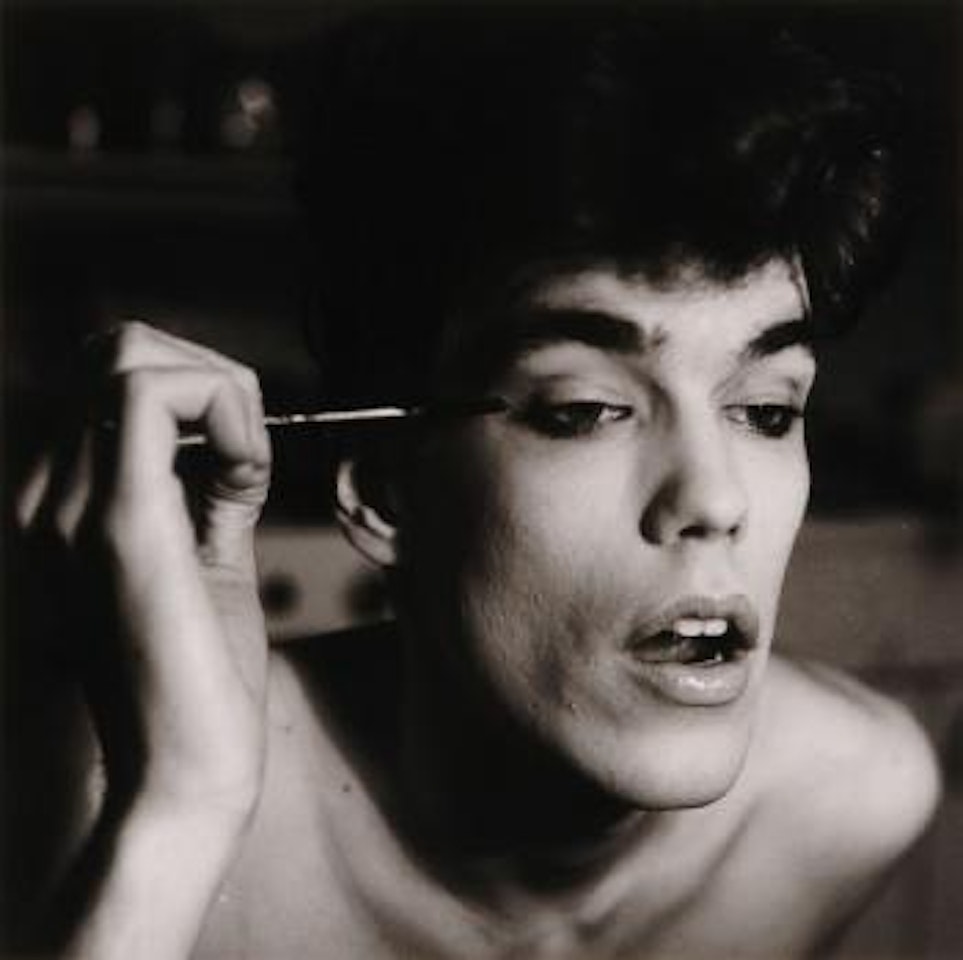 David Brintzenhofe Applying Make Up (II) by Peter Hujar