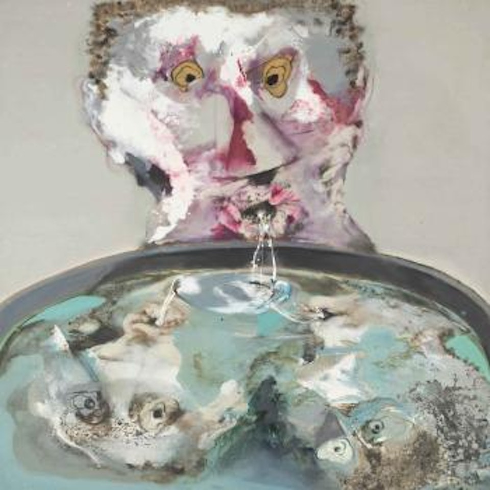 Narcisse ivre (série Grande tête) by Paul Rebeyrolle