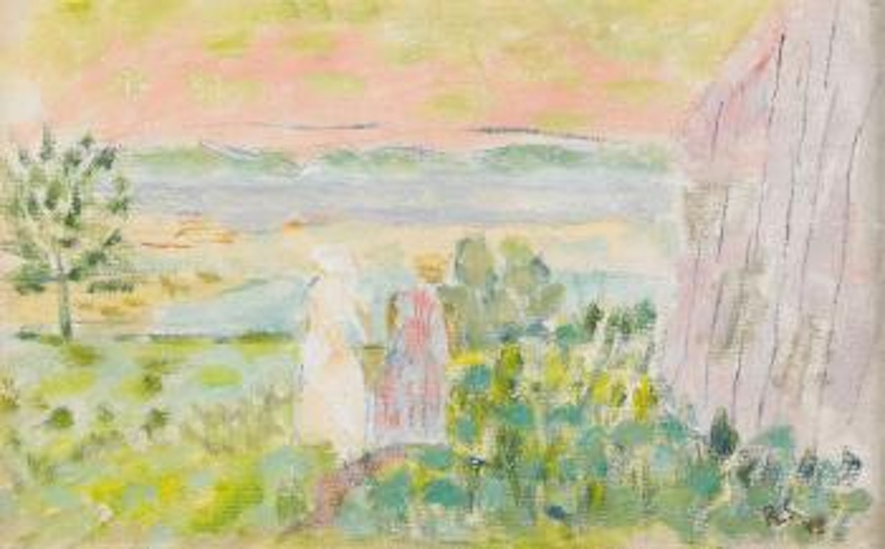 Två kvinnor på en stig by Ragnar Sandberg