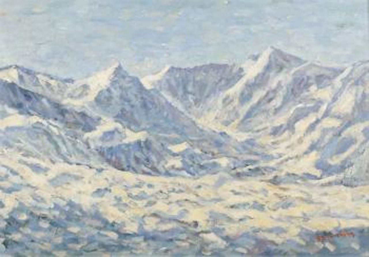 A mountainous landscape by Dirk Smoorenberg