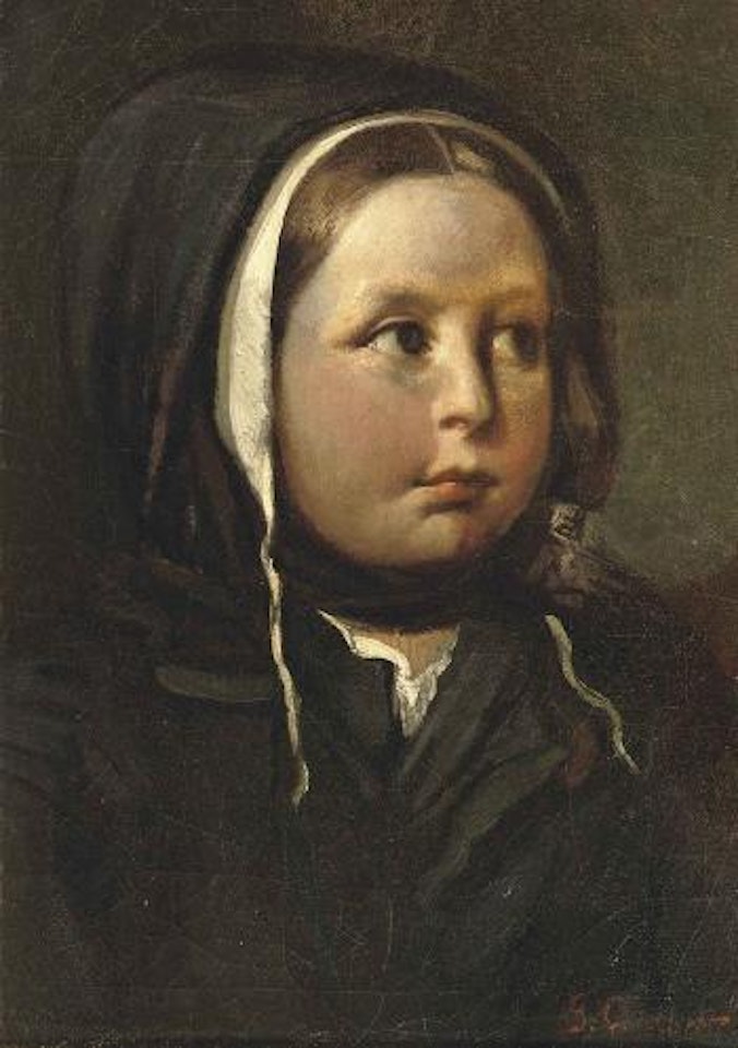 Portrait d'une fillette by Gustave Courbet