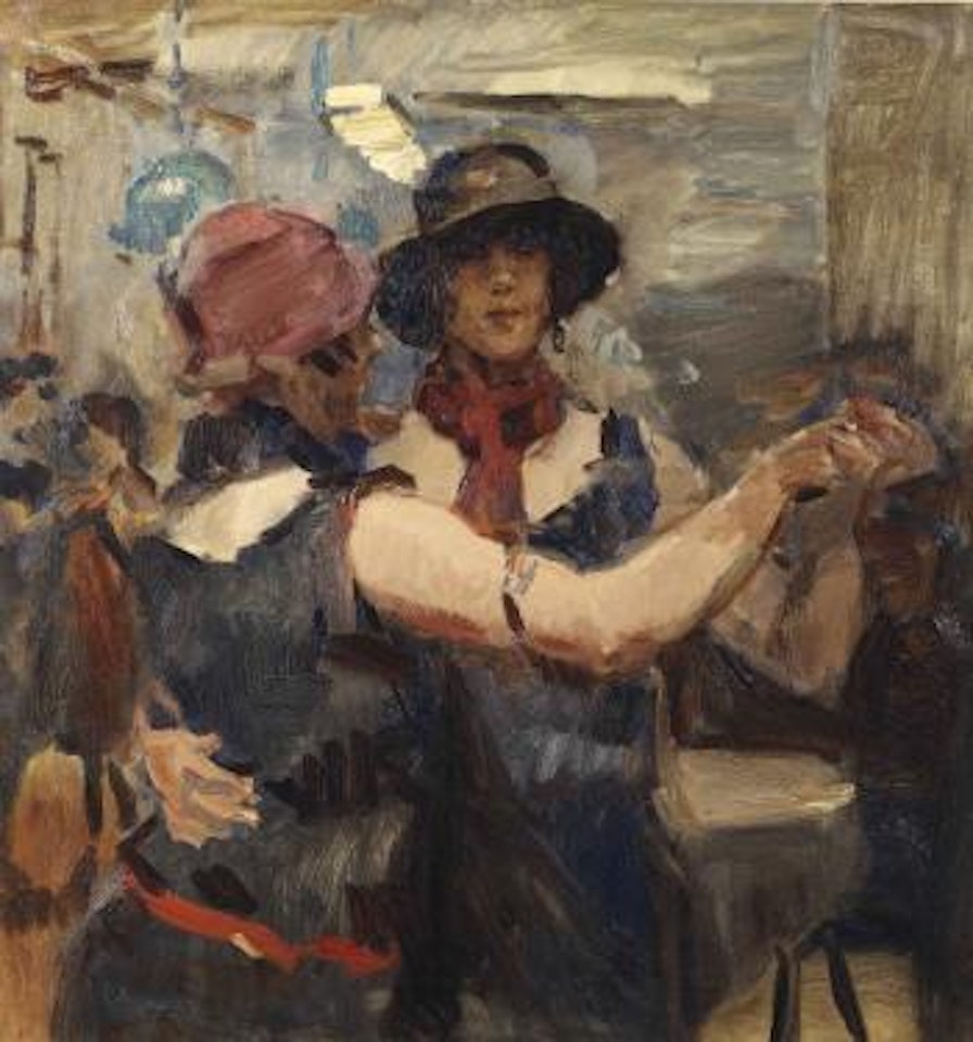 Women dancing at a cafe, The Hague by Isaac Israels