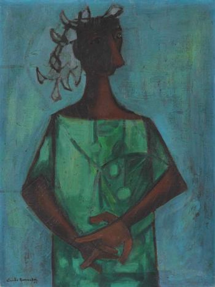 Figura en verde by Cundo Bermudez