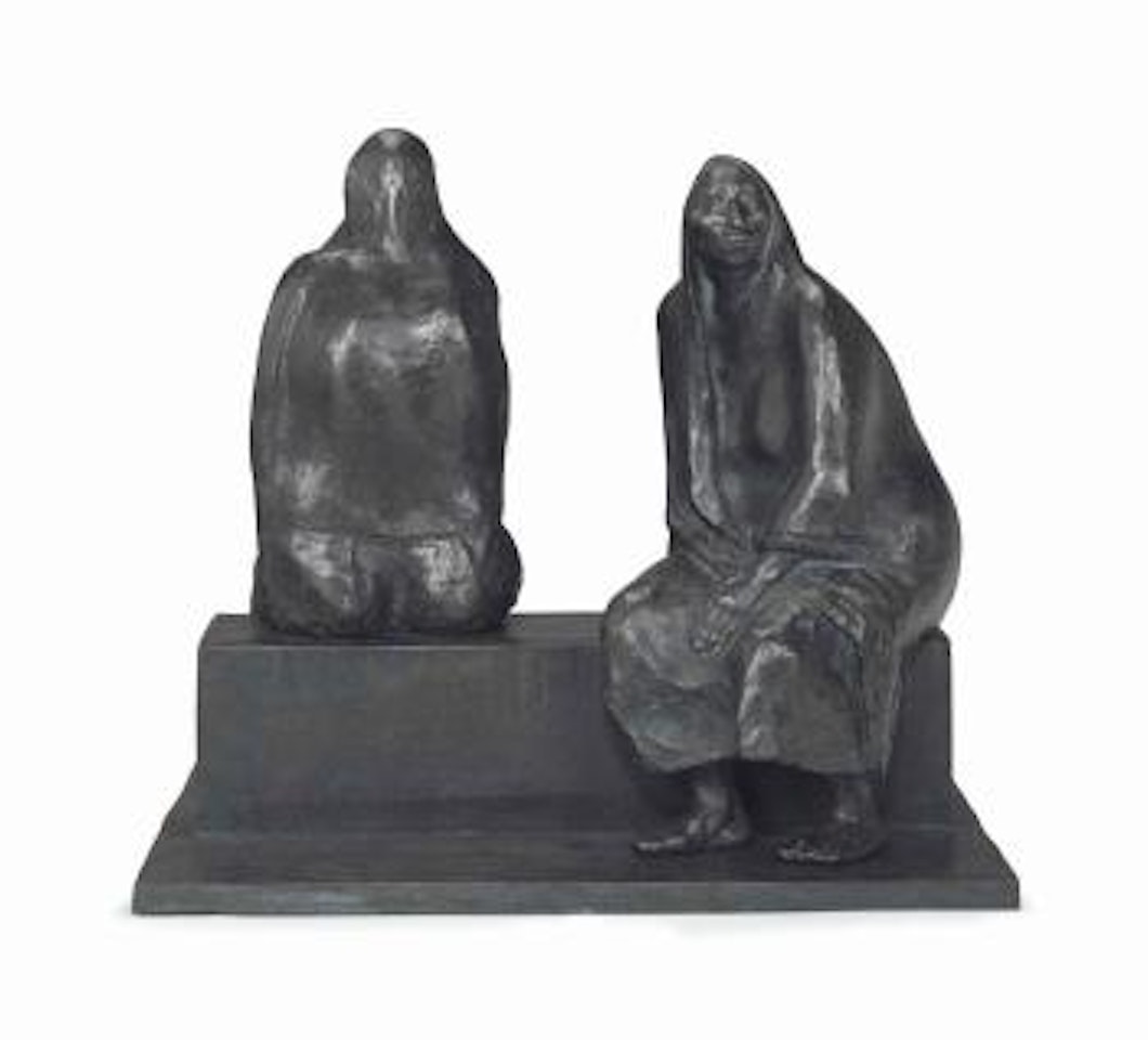 Madre e Hija Sentadas by Francisco Zuñiga