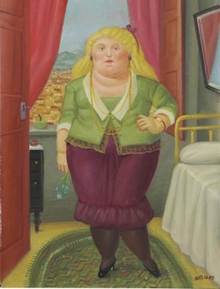 Woman in Front of a Window by Fernando Botero