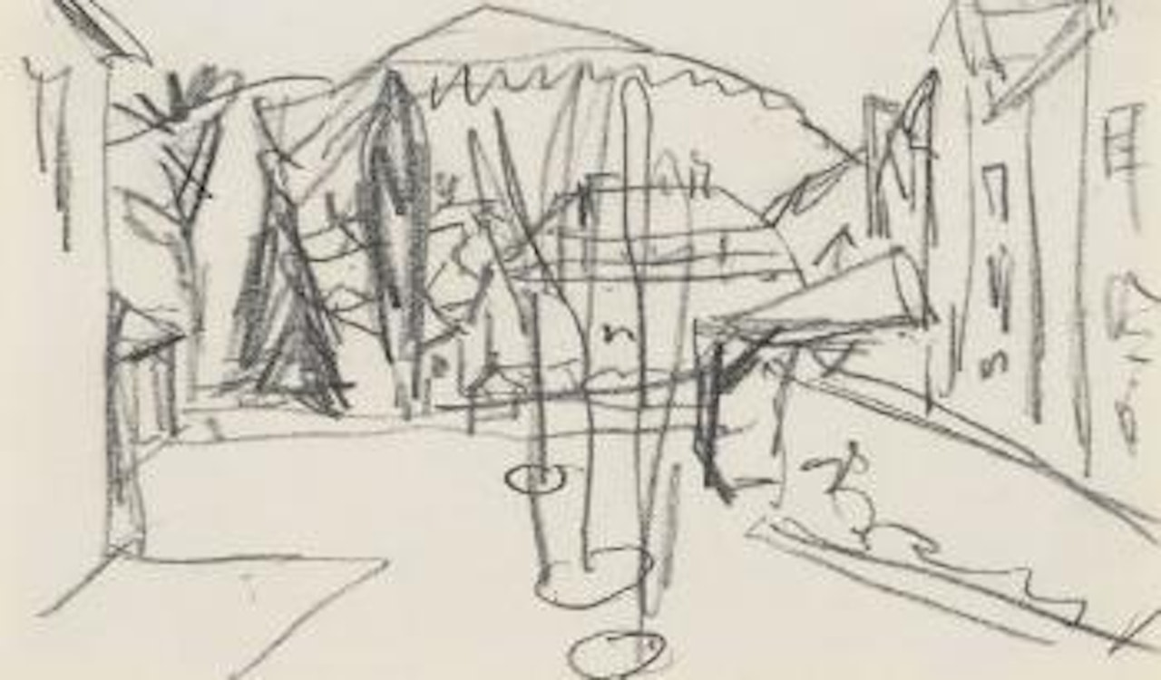 Platz In Dresden by Ernst Ludwig Kirchner
