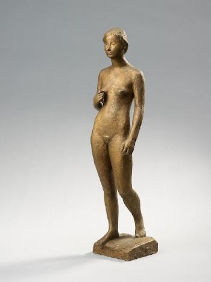 Schreitende, Hand Vor Der Brust by Gerhard Marcks