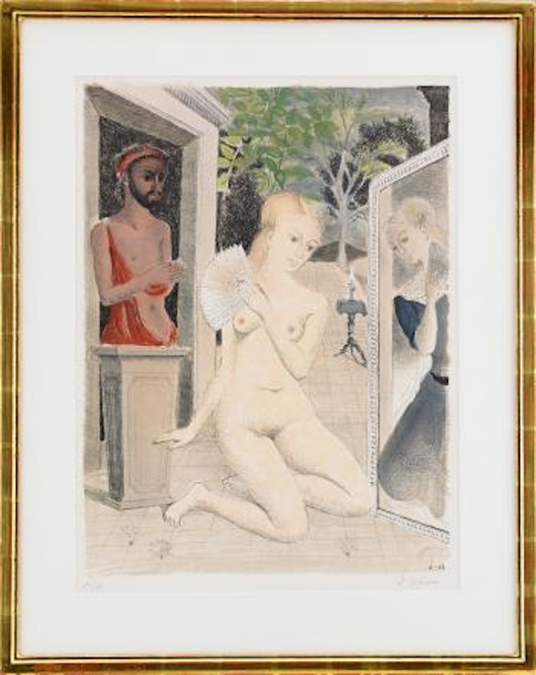 L'éventail by Paul Delvaux