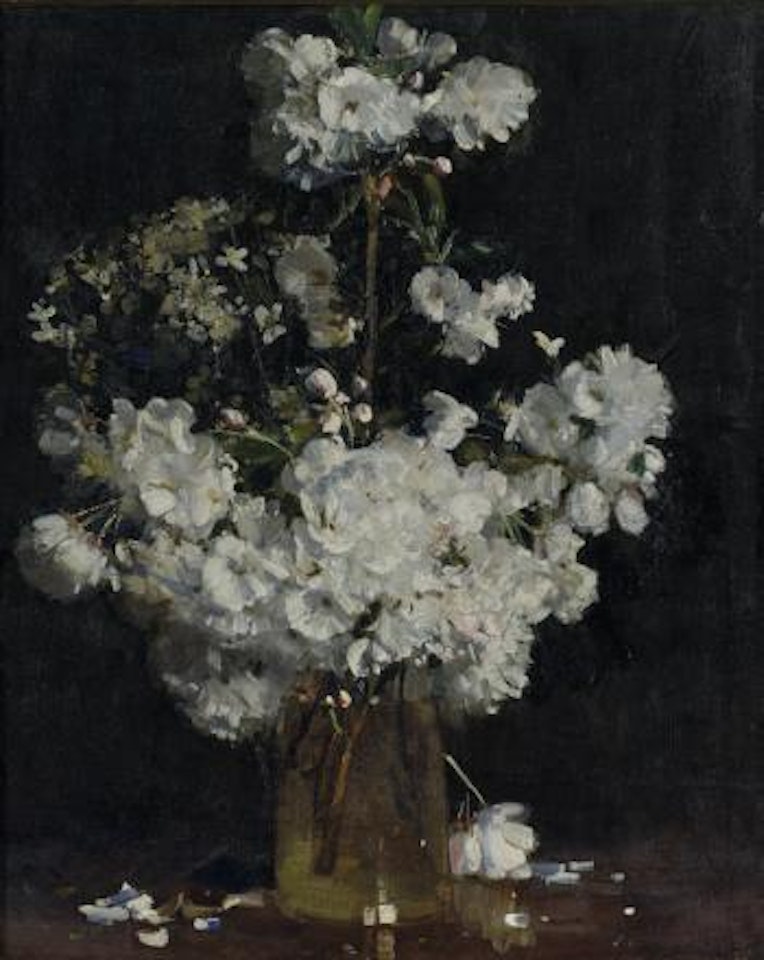 Cherry blossom by Arthur Ernest Streeton