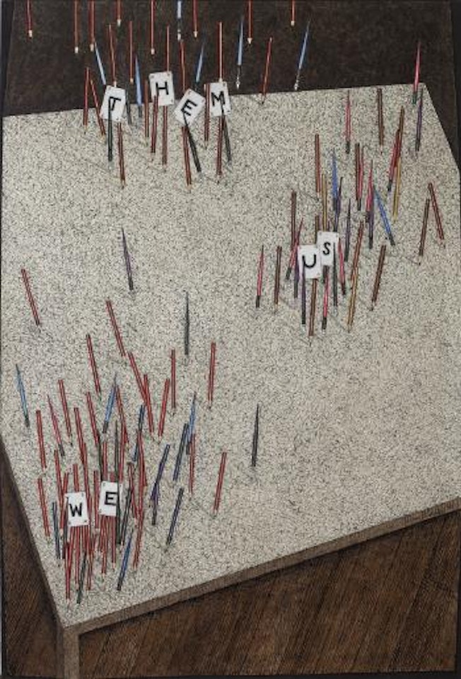 We, us, them by John Brack