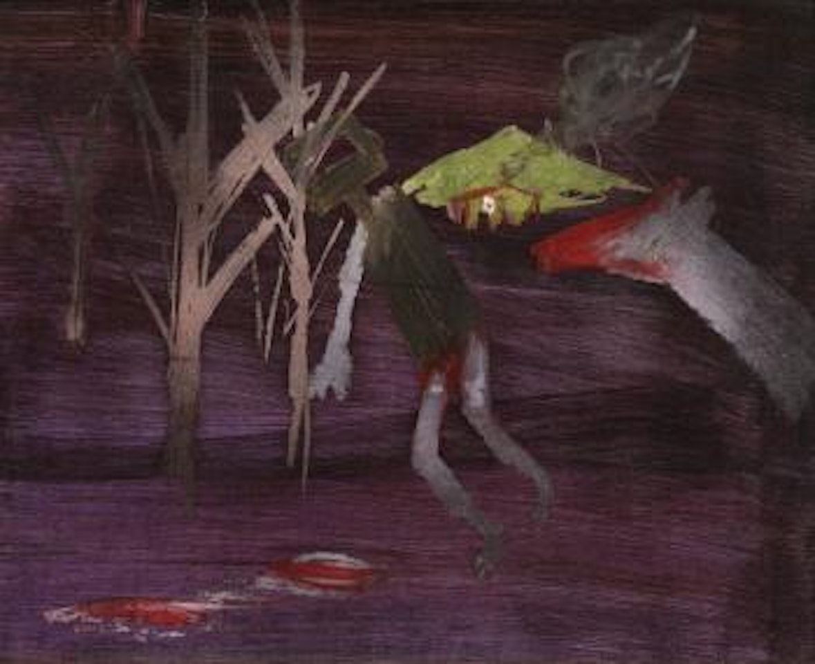 Kelly, Glenrowan nocturne by Sidney Nolan