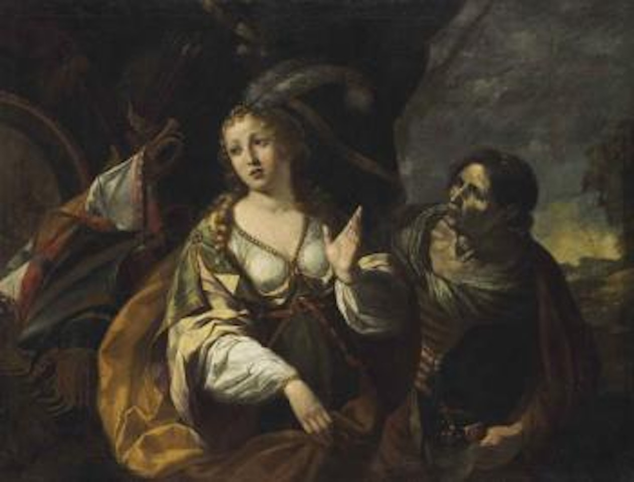 Judith and her maidservant by French School