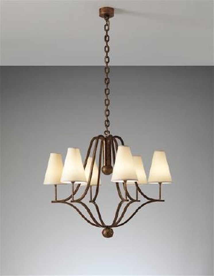 Six-armed "Jacques" chandelier by Jean Royere