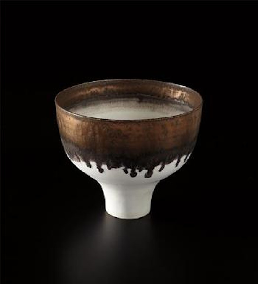 Small bowl on foot by Lucie Rie
