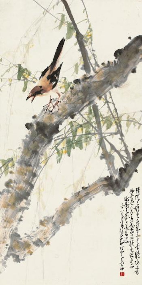 Bird and Willow by Zhao Shao'ang