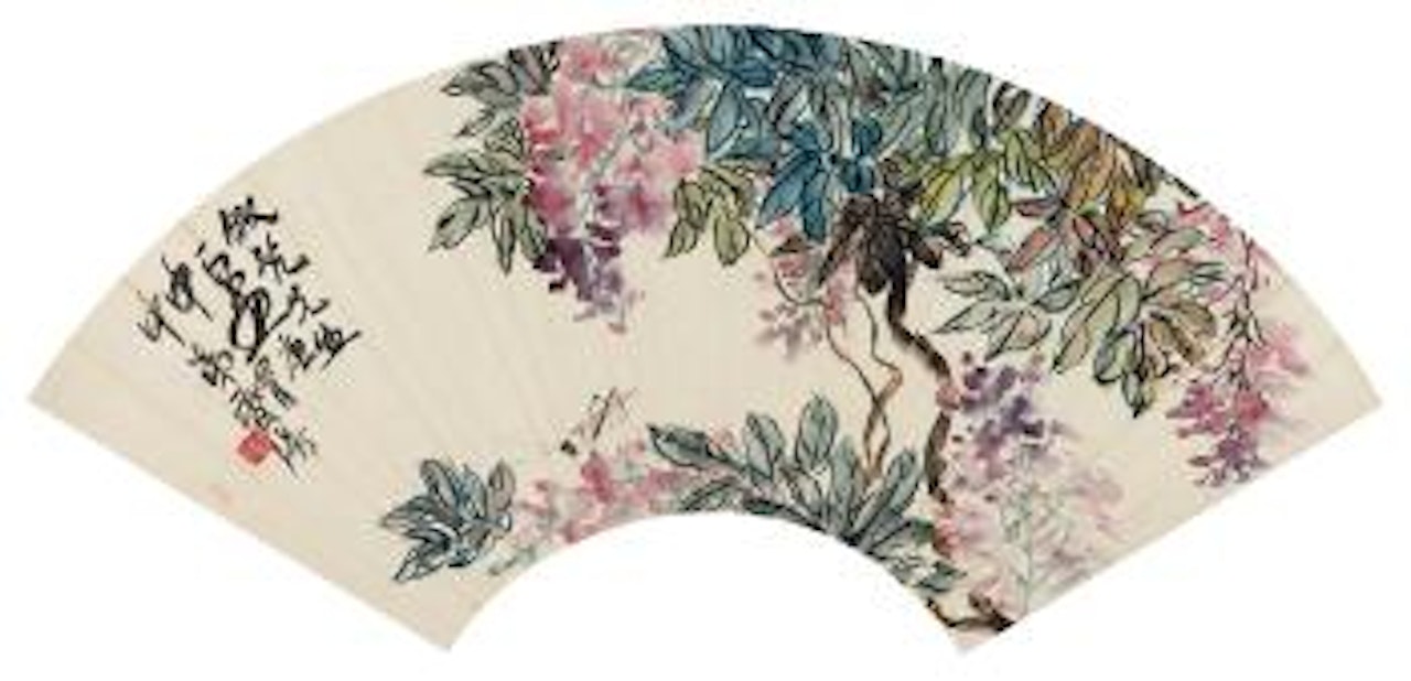 Wisteria And Grasshopper by Qi Baishi