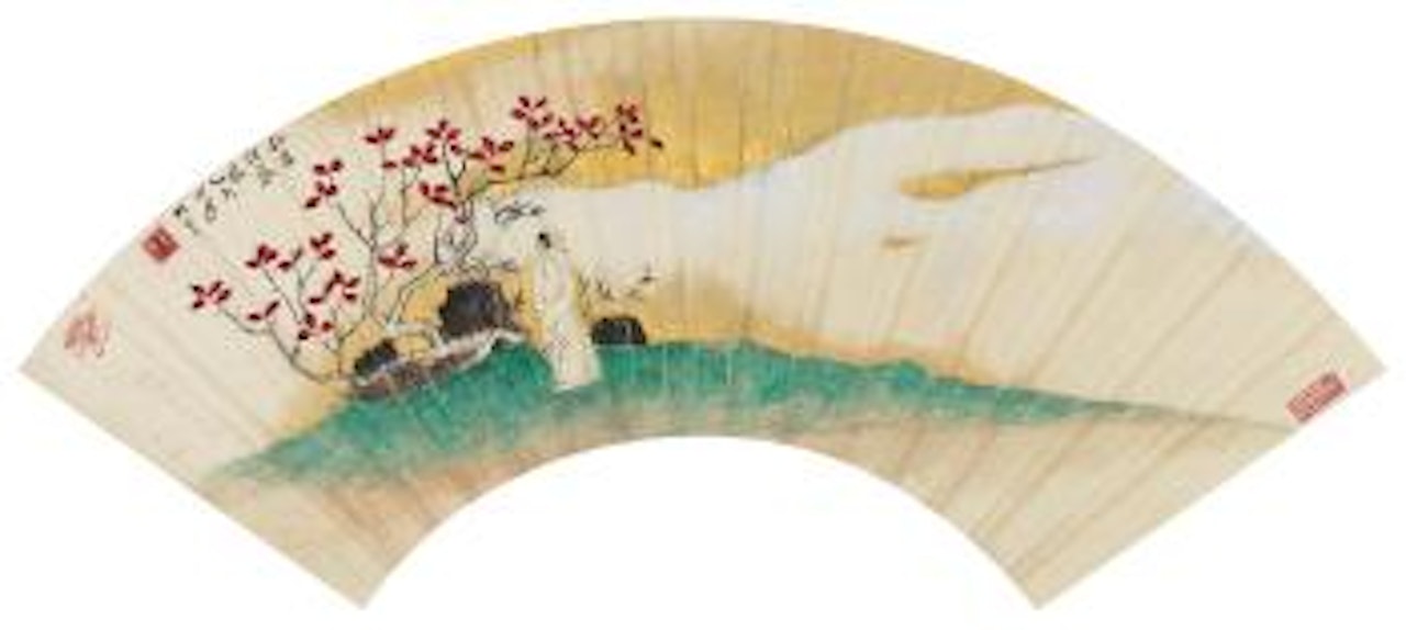 Scholar Standing Under The Tree by Zhang Daqian