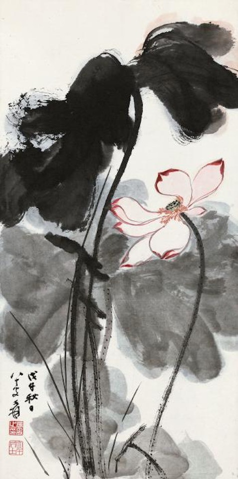 Lotus by Zhang Daqian